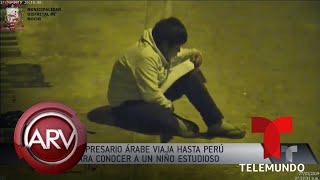 Estudiaba bajo la luz de un poste y un millonario lo sorprendió  Al Rojo Vivo  Telemundo [upl. by Eniger733]