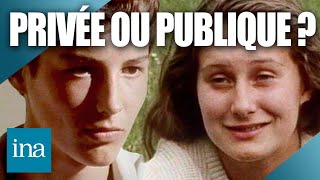 Publique ou privée  À chacun son école en 1985☝️  INA Société [upl. by Dlareg]