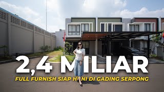 Rp 24 M  Rumah Gading Serpong Full Furnish  Baroni Summarecon Serpong [upl. by Aliled]