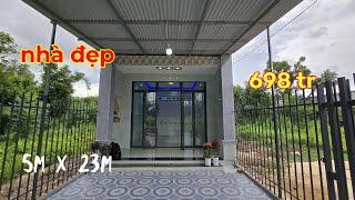 Anh Long quyết định giảm giá bán căn nhà sát đường nhựa chỉ 698 tr  muabánnhàđấttâyninh [upl. by Eittah731]