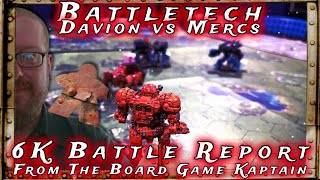 Battletech Battle Report Davion vs Mercs 6k [upl. by Bovill845]