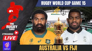 AUSTRALIA VS FIJI LIVE RUGBY WORLD CUP 2023 COMMENTARY [upl. by Neerroc]