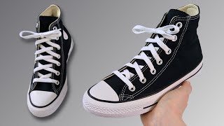 HOW TO LACE CONVERSE STANDARD WAY With Bow [upl. by Ennael]