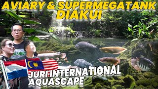 JURI INTERNATIONAL AQUASCAPE KAGUM LIHAT AVIARY DAN SUPER MEGATANK [upl. by Mccready592]