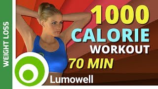 1000 Calorie Workout Without Equipment [upl. by Olyhs964]