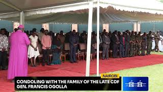 Condoling with the family of the late Chief of Defence Forces General Francis Ogolla Nairobi [upl. by Efthim]