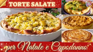 Torte Salate con Pasta Sfoglia  4 RICETTE FACILISSIME perfette come ANTIPASTO per NATALE [upl. by Elinor]