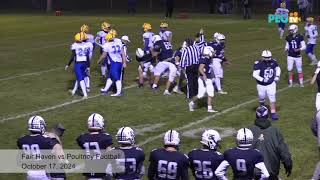 Fair Haven vs Poultney Football  October 17 2024 [upl. by Hufnagel]