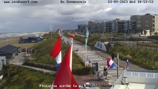 🔴Live webcam beach and boulevard Barnaart Zandvoort Home to the Dutch Grand Prix The Netherlands [upl. by Kannan]