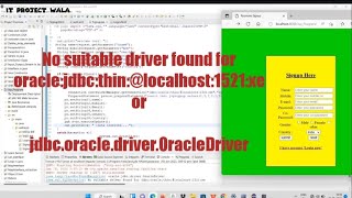 No suitable driver found for oraclejdbcthinlocalhost1521xeorjdbcoracledriverOracleDriver [upl. by Ambrosius]