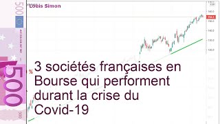 Bourse  3 actions françaises qui performent durant la crise [upl. by Colier49]