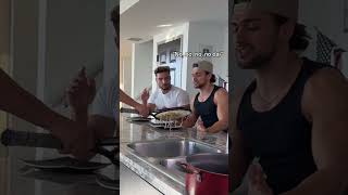 Not again 😩 fabioandben reaction roommates food [upl. by Dawes]