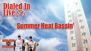 Dialed In Live Ep 54 Summer Heat Bass Fishing techniques [upl. by Baumann]