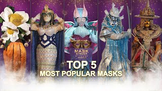 Top 5 Popular Masks  The Mask Singer Myanmar  Season2 [upl. by Corbet]