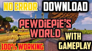 How to Download Pewdiepies Minecraft WorldJava Edition [upl. by Laniger695]