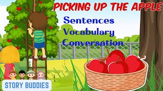 Sentences about Apple  Children Vocabulary Building Story  Educational Videos For Toddlers [upl. by Earl]