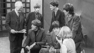 The Beatles Filming An Interview For Roundup  STV News Raw Footage  30 April 1964 [upl. by Fong]