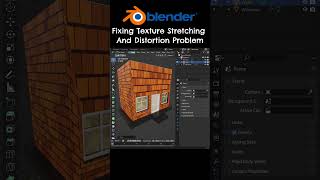 Fixing Texture Stretching And Distortion Issues In Blender shorts [upl. by Ohl]