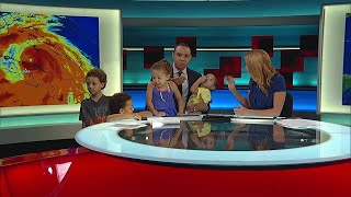 Eric Yutzy brings family to Local 10 during Hurricane Irma [upl. by Budwig]