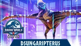 DSUNGARIPTERUS NEW PTEROSAUR UNLOCKED JURASSIC WORLD ALIVE [upl. by Colvin983]