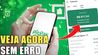 como ver a FATURA do PICPAY depois da atualização [upl. by Erroll]