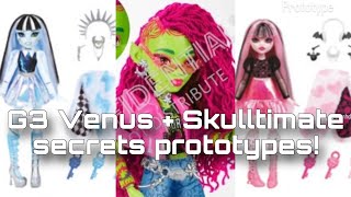 MONSTER HIGH NEWS New G3 Venus and Skulltimate Scerets Prototypes revealed Venus’ lost jacket [upl. by Eelamme]