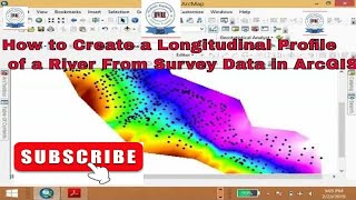 How to Create a Longitudinal Profile of a River From Survey Data in ArcGIShydraulicengineering8463 [upl. by Susann]