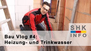 Heizung und Wasserleitungen  Bau Vlog 4 [upl. by Rogerio]