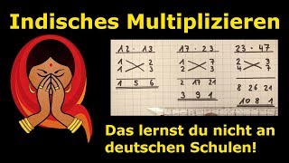 indisches Multiplizieren  geheime Lehrermethoden  Mathematik  Lehrerschmidt  einfach erklärt [upl. by Guss]