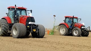 Case IH Puma 140 amp Case IH Maxxum 110  Gebr Vos uit Dinteloord [upl. by Annawahs429]