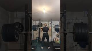 170kg375lb Front Squat X2 weightlifting squat [upl. by Enattirb473]