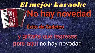 No hay novedad Karaoke [upl. by Suez]