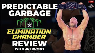 PREDICTABLE GARBAGE AS BROCK LESNAR WINS WWE TITLE  WWE Elimination Chamber 2022 Review wJDfromNY [upl. by Aiz]