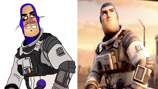 lightyear drawing meme  lightyear official trailer  disney cartoon [upl. by Soll]