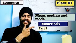 mean median mode class 11 economics important questions  Measures of central tendency economics [upl. by Cassie70]