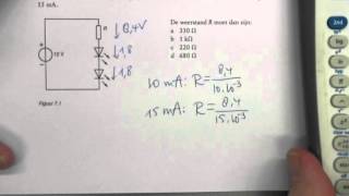 Berekening van waarden in een schema met LEDs [upl. by Pelletier994]