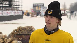 Warroad Boys players talk about playing at Hockey Day Minnesota [upl. by Cross]