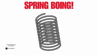 Cartoon Spring Boing Sound Effects  Free Download Copyright Free [upl. by Rufe]