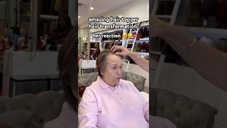 a perfect match hairtopper hairtransformation thinninghair beforeandafter hairtoppersforwomen [upl. by Eenej]