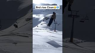 Showing out for the ppl on the lift😂 snowski wintersport snowpro snowboarding snowboardseason [upl. by Dan]