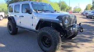 SEMA CUSTOM BUILT BUMPERS 35 INCH LIFT 37 INCH MT TIRES WINCH OFF ROAD LIGHTS CUSTOM LEATHER [upl. by Lamp]