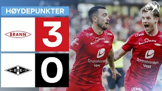 Brann 3  0 Rosenborg  Høydepunkter [upl. by Enyledam142]