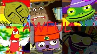 NEWPaRappa The Rapper All Stages AWFUL MODE Remade [upl. by Uis241]