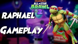 Raphael Gameplay  Nickelodeon All Star Brawl 2 [upl. by Duahsar]