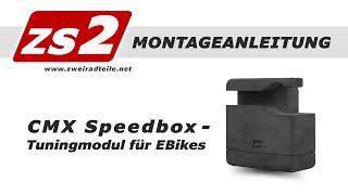 CMX Speedbox  Tuningmodul für EBikes Montageanleitung [upl. by Petronilla]