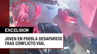 Joven en Puebla es levantado por un comando tras reclamar un golpe a su auto [upl. by Annayi310]