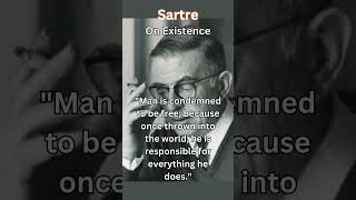 The implications of freedom according to Sartre philosophy sartre freedom [upl. by Norrag]