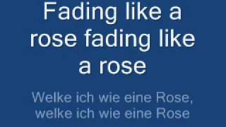 fading like a flower  roxette lyrics  übersetzung [upl. by Reahard666]