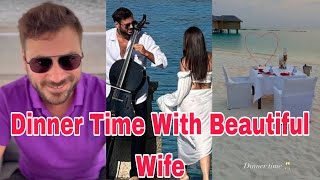 Stjepan Hauser Latest Video He Takes Dinner With Beautiful Wife On Romantic Place [upl. by Nagol]