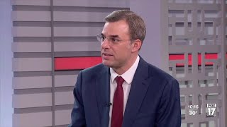 Justin Amash talks 1on1 with FOX 17 after US Senate bid announcement [upl. by Hadeis]